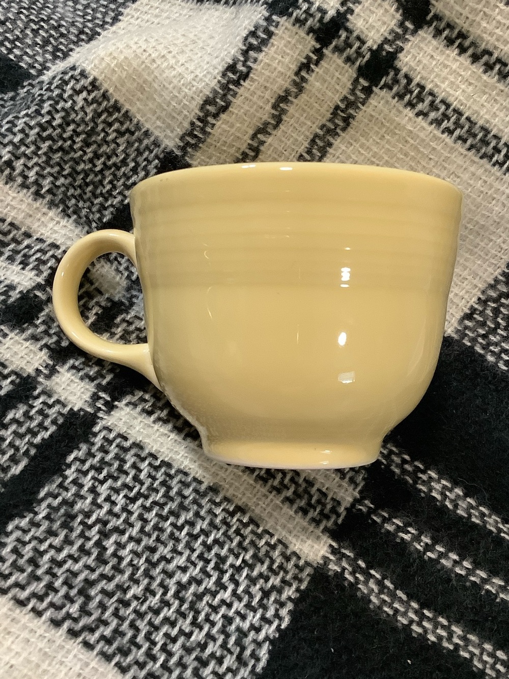 Fiestaware pale yellow teacup